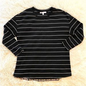DR2 Black and white striped top with colorful back